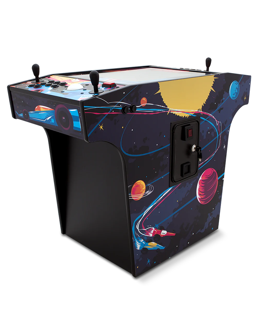X-Arcade Space Race cocktail arcade table